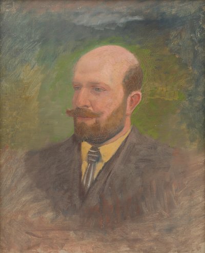 Retrato de un Hombre con una Corbata de Laszlo Mednyanszky